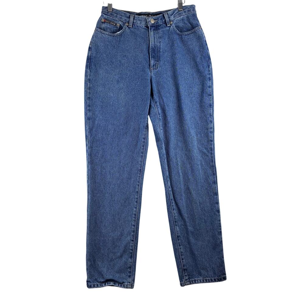 True Vintage DKNY Curvy Straight Blue Jeans Women's 10 100% Cotton Mexico READ
